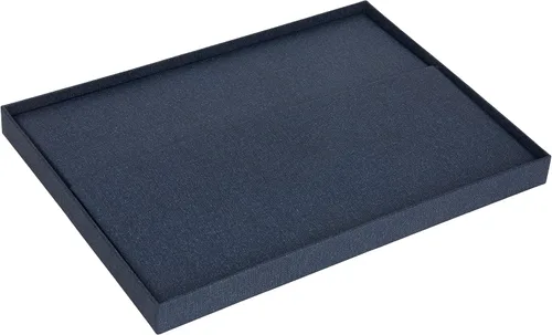 Vista 9 de Bigso Katia KD Caja de almacenamiento plegable con marco de etiqueta para una fácil identificación, montaje simple sin herramientas, cajas de Azul