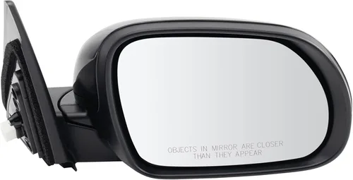 Vista 21 de TRQ Cubierta cromada del espejo manual del lado del pasajero, acabado liso para Volvo VNL 2004-2014