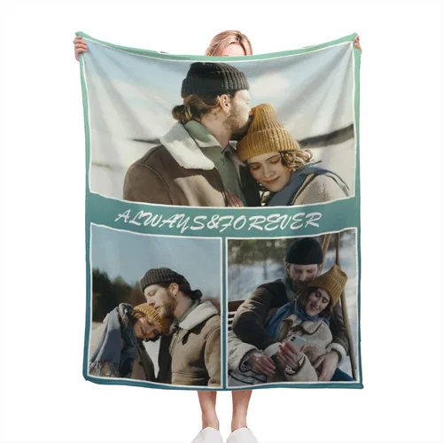 Vista 13 de Manta personalizada con texto fotográfico, manta de imagen personalizada para bebé, madre, padre, adultos, amigos, amantes, regalo personalizado