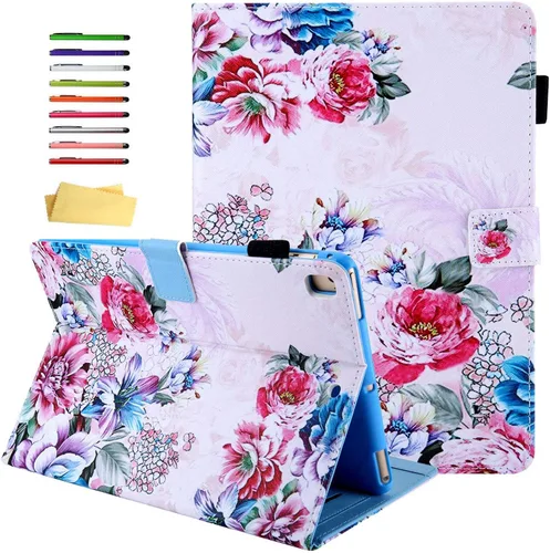 Vista 13 de Funda para Apple iPad 10.2 de 9ª/8ª/7ª generación (2021/2020/2019) con función de encendido y apagado automático, ultra fina y ligera, soporte