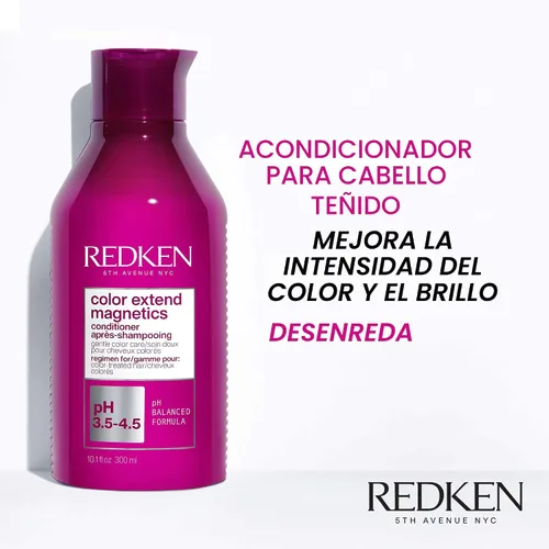 Vista 5 de Redken Color Extend Magnetics Shampoo & Conditioner For Color-Treated Hair - Gently Cleanses & Protects Color With Amino Acid