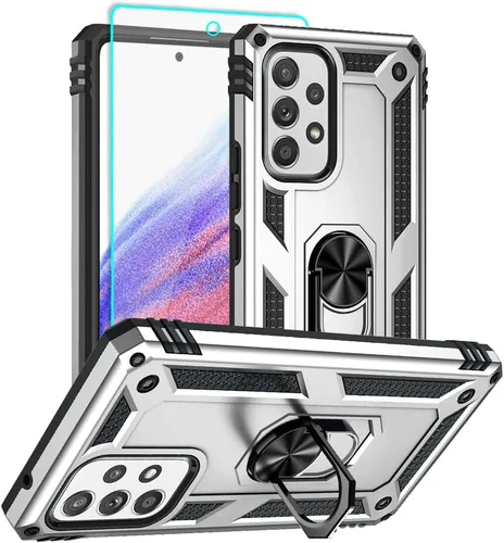 Vista 19 de Funda para Samsung A53 5G, Galaxy A53 5G con protector de pantalla, protección de cuerpo completo, funda de goma duradera para Samsung Galaxy A53