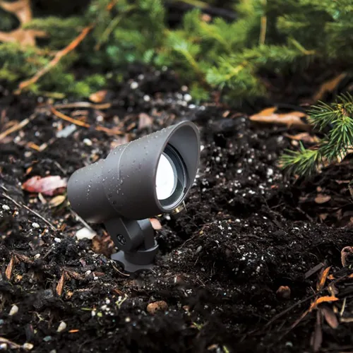 Vista 8 de WAC Iluminación de paisaje, luz LED de 12 V de tamaño pequeño con ángulo de haz ajustable y control de brillo integral, 50-420 lúmenes, 3000 K