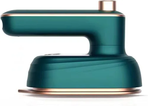 Vista 9 de Mini máquina de planchar portátil, mini plancha de vapor con mango giratorio 2 en 1, plancha de vapor para ropa, plancha de vapor micro