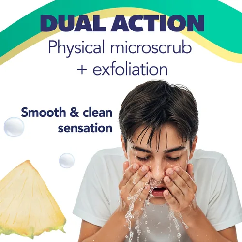 Vista 6 de Asepxia Jabón en barra, limpiador facial exfoliante no abrasivo con enzima de piña natural y extracto de agave, limpiador facial purificador