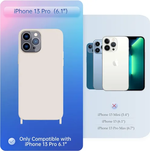 Vista 216 de Funda compatible con iPhone 8 Plus, iPhone 7 Plus/6 Plus/6S Plus con cordón, funda cruzada para iPhone con correa ajustable de silicona para iPhone