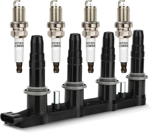 Vista 32 de Bobina de encendido UF230 y bujía doble de iridio 4504 para Toyota Tundra Sequoia LandCruiser 4Runner/Lexus GS430 GX470 LS430 LX470 LX570 SC430 V8.