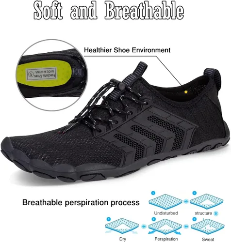 Vista 3 de Water-Shoes-Mens-Womens Quick-Dry Barefoot-Swim Diving Shoes-Aqua-Socks for Sports Climbing Beach Surf