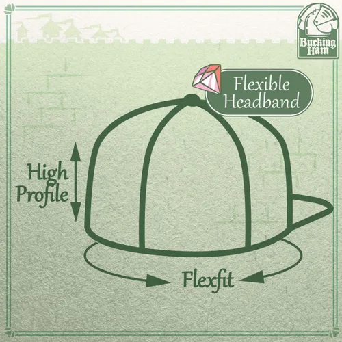 Vista 6 de Sombrero ajustado personalizado Flexfit 6210 con visera plana estructurada, personaliza tu diseño aquí - CP06