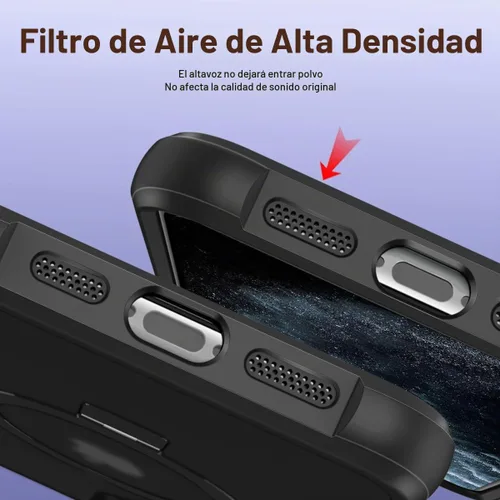 Vista 7 de CHAOFEnG Funda compatible con iPhone 11 Pro Max con soporte, color negro Fundas delgadas de grado militar para iPhone 11 Pro Max con soporte