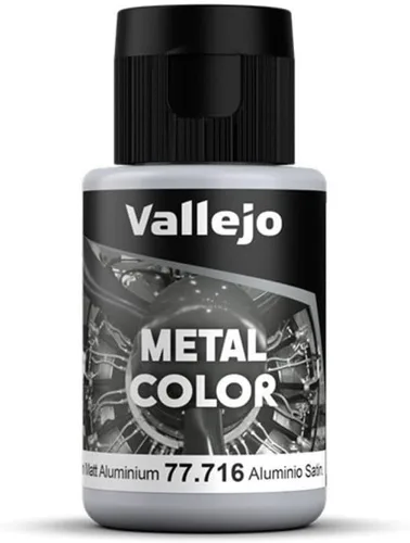 Vista 11 de Vallejo - Color Metálico Aluminio 32 ml (1.08 fl.oz.) Reproduce fielmente diferentes acabados metálicos