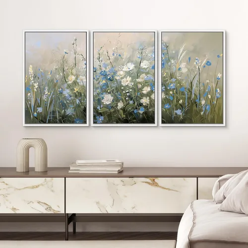 Vista 80 de SIGNWIN Lienzo enmarcado para pared, juego de arte de collage de hojas transparentes en blanco y negro, ilustraciones de naturaleza silvestre, arte