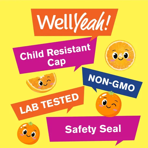 Vista 5 de WellYeah Gomitas de vitamina C para niños (250 mg) - 60 gomitas