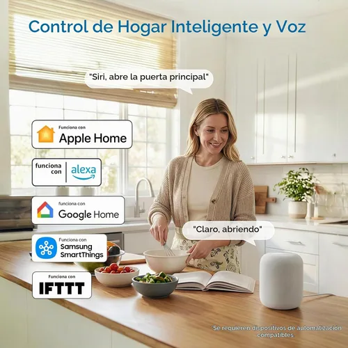 Vista 4 de ULTRALOQ Cerradura inteligente con huella digital y WiFi Bolt, funciona con Apple Home, Siri, Alexa, entrada sin llave con identificación de huella