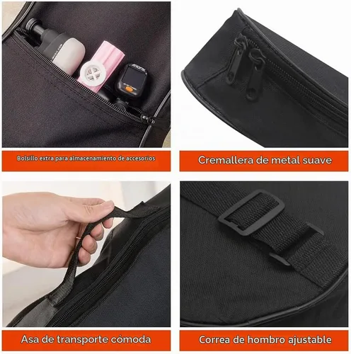 Vista 4 de Estuche para ukelele de 21 pulgadas, bolsa acolchada para ukelele duradera 20.9 in