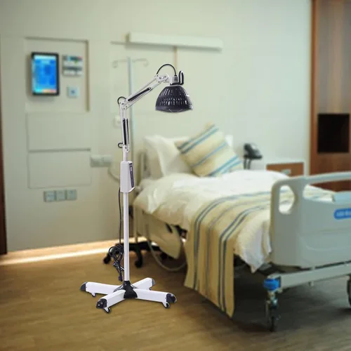 Vista 3 de Lámpara de calor infrarrojo lejano de 300VA 110V TDP, lámpara de terapia mineral, dispositivo de calefacción para el hogar, hospital, clínica