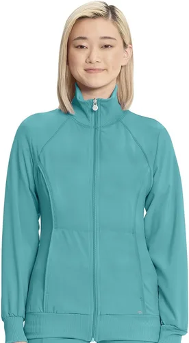 Vista 35 de Infinity by Cherokee 2391A - Chaquetas médicas con cremallera frontal para mujer, tela elástica en 4 direcciones