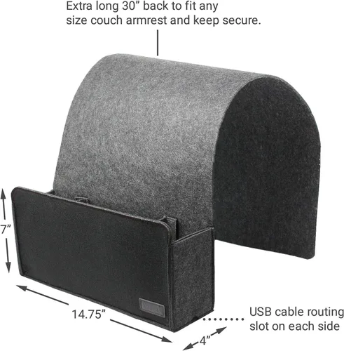 Vista 6 de VRGE - Organizador de juegos para mesita de noche, soporte de fieltro colgante para controladores de juegosauricularesMeta Oculus Quest 32 VR