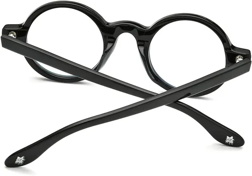 Vista 6 de HEPIDEM Gafas ópticas redondas de acetato para hombre, gafas ópticas, gafas de marco Zolman