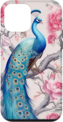 Vista 16 de Chinoiserie Peacock Rose Garden Case for iPhone 17