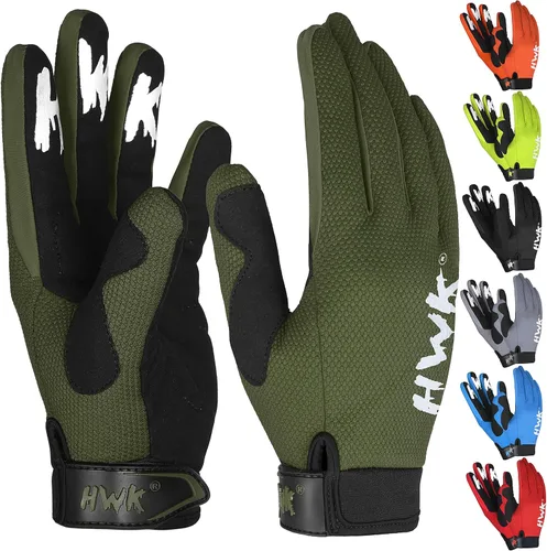 Vista 10 de HWK - Guantes de motocicleta para hombres y mujeres, motocross, conducción táctica, ciclismo, carreras de motocicletas, guantes multiusos