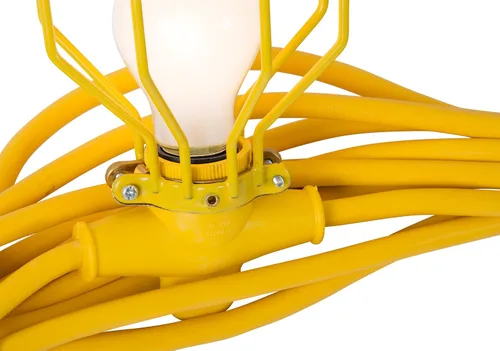 Vista 2 de Bergen Industries Inc GL100MC123MPC - Cuerda de luz temporal de metal con 10 luces, 100 pies, 12 AWG, 300 V, amarillo