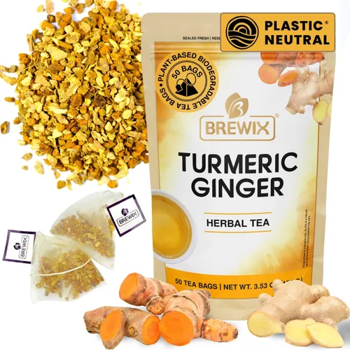 Vista 49 de BREWIX, Bedtime Blossom - Té suelto de hierbas (más de 50 tazas) sin cafeína y totalmente natural Mezcla relajante floral nocturna Rooibos