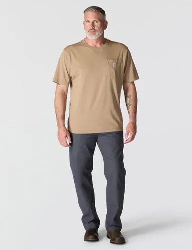 Vista 4 de Carhartt Mens Loose Fit Heavyweight Short-Sleeve Pocket T-Shirt (Also Available in Big & Tall)