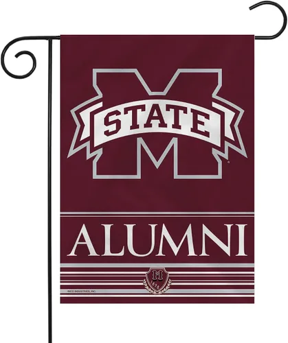 Vista 53 de Rico Industries NCAA Alumni - Bandera de jardín de doble cara de 13 x 18 pulgadas