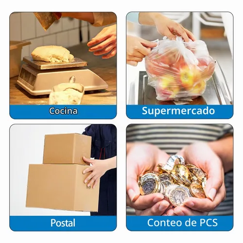Vista 7 de Sutekus Báscula digital de 0.04 oz a 55 libras - Báscula de cocina precisa para cocina, hogar y postal