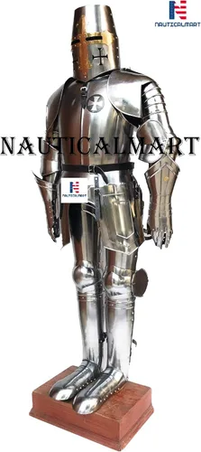 Vista 3 de NauticalMart Disfraz de armadura coleccionable de caballero medieval