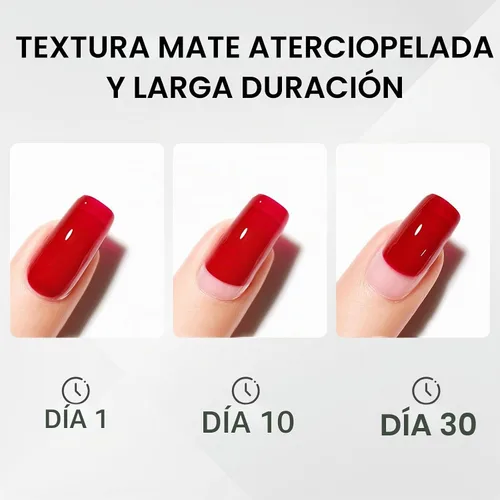 Vista 7 de CANNI - Juego de 2 capas de esmalte de uñas de gel sin necesidad de limpieza y capa base, acabado brillante, duradero, esmalte de uñas de gel