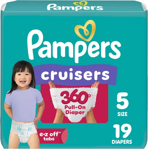 Vista 27 de Pampers Cruisers 360 Pañales - Talla 3, 26 unidades, pañales desechables para bebé, ajuste sin huecos