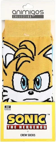 Vista 3 de Bioworld Sonic the Hedgehog Tails Animigos 360 Calcetines casuales para hombre Multi colorido