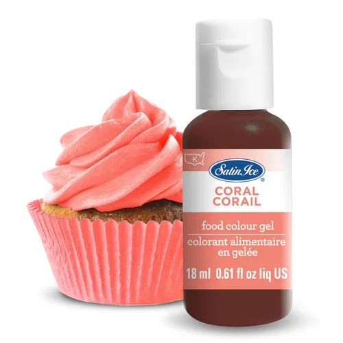 Vista 18 de Gel de colorante alimentario líquido Satin Ice, botella de 0.61 onzas líquidas, negro