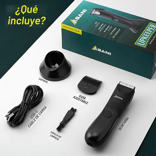 Vista 2 de Manscape - Recortadora de pelo corporal e ingle para hombres, afeitadora recargable USB-C con hoja de cerámica, luz LED, IPX7 impermeable