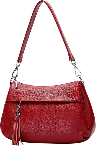 Vista 2 de Over Earth Bolsos de cuero para mujer, bolso de hombro pequeño Hobo para mujer