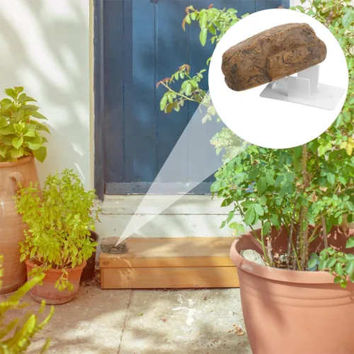 Vista 6 de 2pcs Outdoor Fake Rock Key Hider Box Waterproof Stone Shaped Key Holder for Garden Yard Safe Storage Device