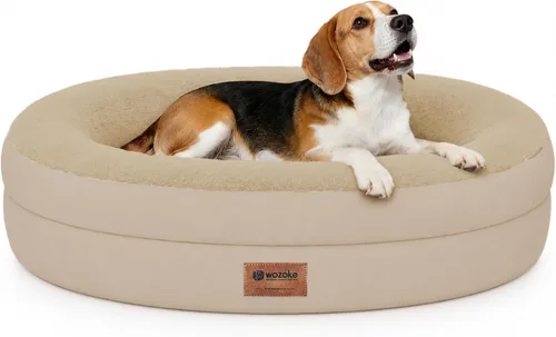 Vista 41 de Cama ortopédica lavable grande para perros: Cama de espuma viscoelástica impermeable para mascotas con refuerzos - Funda ortopédica extraíble