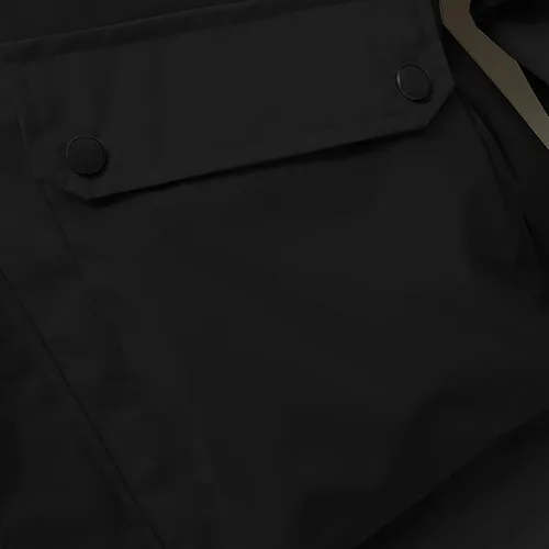 Vista 5 de Chaqueta de esquí impermeable para hombre, resistente al viento, abrigo de invierno con forro polar con capucha para escalar y romper el viento