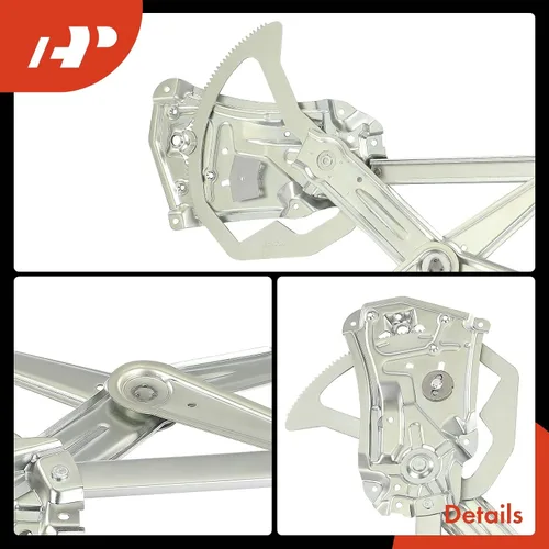 Vista 7 de A-Premium Elevalunas eléctrico delantero del lado del conductor sin motor compatible con BMW 318i 318is 323i 323is 325i 325is 328i 328is M3