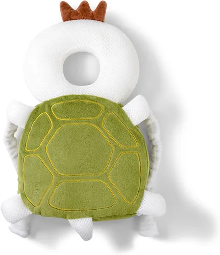 Vista 6 de Protector de cabeza para andador de bebé, ajustable, mochila de protección para la cabeza del bebé, almohadilla de seguridad (ángel) Protector