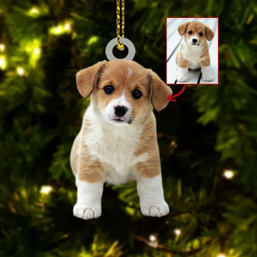 Vista 9 de Adorno fotográfico personalizado para árbol de Navidad 2D, adorno de Navidad personalizado con foto, regalos de Navidad para amigos familiares
