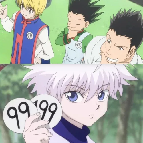 Vista 7 de HXH - Broche Kurapika – Anime HXH Killua Kurapika GON Cosplay Exam Number Pins – El mejor accesorio de joyería para hombres, adolescentes y niños