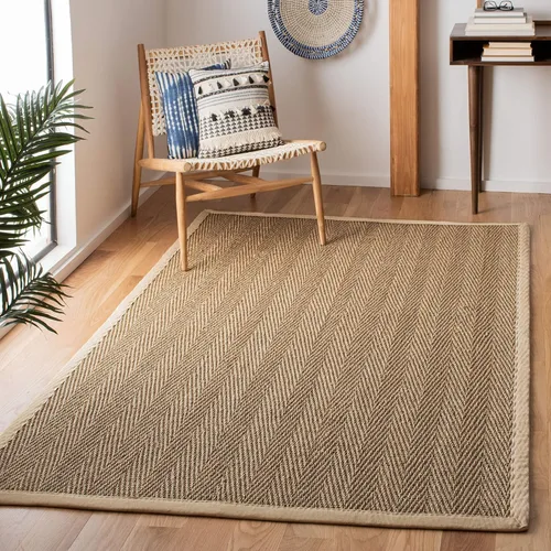 Vista 27 de Safavieh Colección de fibra natural NF115P - Alfombra (fibra natural), color gris, Fibras naturales