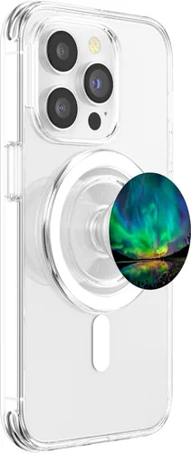 Vista 3 de Northern Lights Aurora Borealis PopSockets PopGrip: agarre intercambiable para teléfonos y tabletas PopSockets MagSafe PopGrip para iPhone