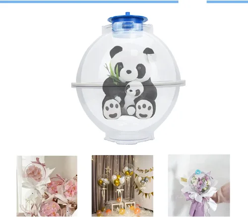 Vista 8 de Máquina de relleno de globos, extractor de relleno de expansor para ramo de rosas, boda, Navidad, regalo de fiesta de cumpleaños, suministros