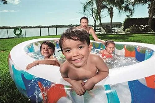 Vista 6 de Bestway 54066E - Piscina elíptica para niños, multicolor