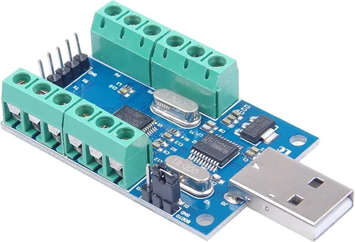 Vista 5 de NOYITO USB 10-Channel 12-Bit AD módulo de adquisición de datos STM32 UART Comunicación USB a chip serie CH340 módulo ADC