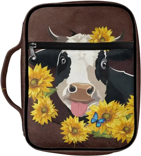 Vista 11 de Lovely 3D Dog Daisy Puppy Paw Print - Fundas grandes de la Biblia con bolsillo con cremallera y asa, bolsas ligeras para la Biblia y bolsa